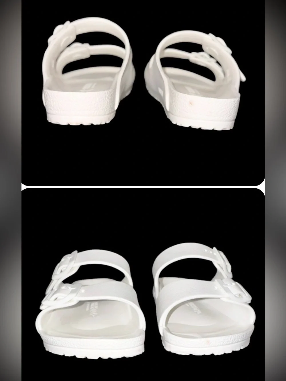 BIRKENSTOCK WHITE EVA Rubber sandals unisex youth girl’s boys size 1